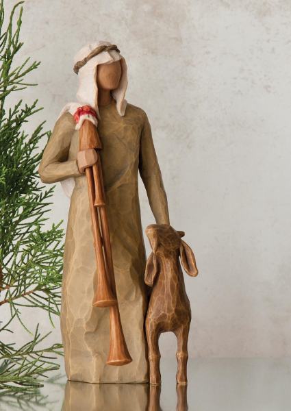 Willow Tree Zampognaro Shepherd with Bagpipe Hirte mit Dudelsack