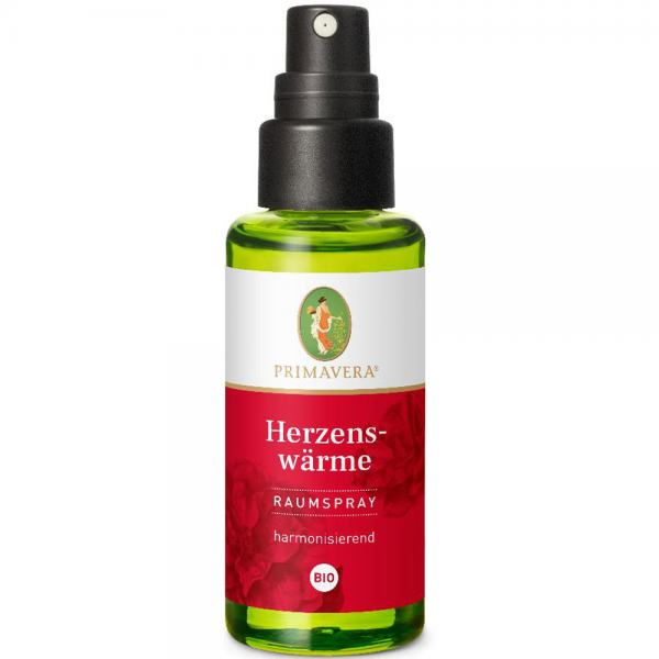 Primavera Raumspray Herzenswärme bio 50ml Primavera ( Samt und Rosen )