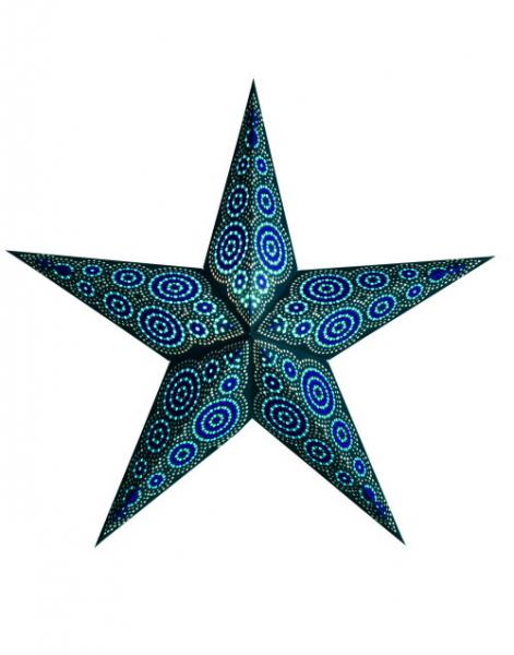 Starlightz Leuchtstern Marrakesh black turquoise Earth Friendly 60 cm