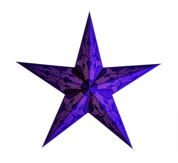 Starlightz Leuchtstern Damaskus blau 60 cm